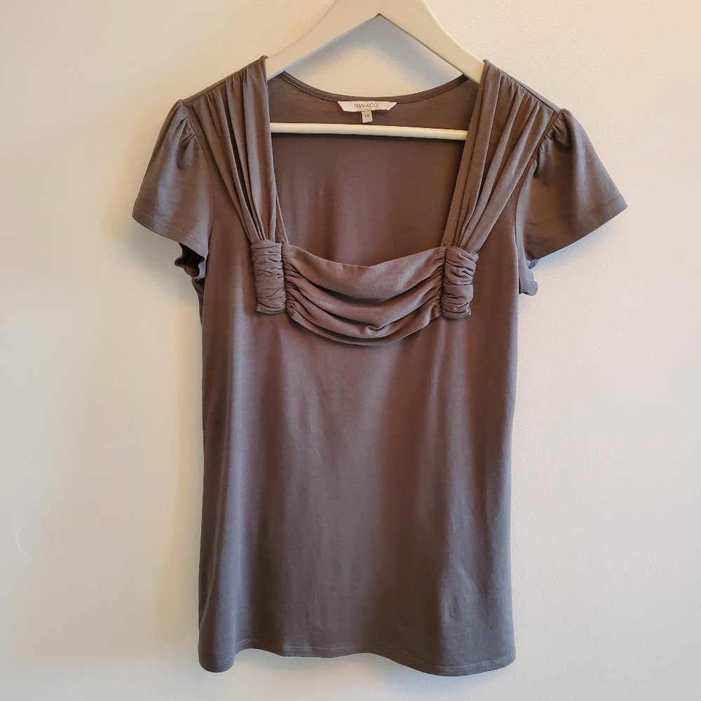 RW & CO. Capped Sleeve Tee